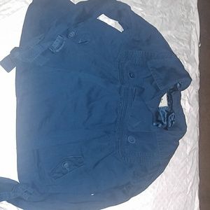 Girls blue light trench coat